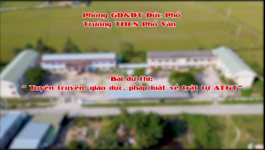 Bài dự thi giáo dục ATGT trường THCS Phổ Văn
