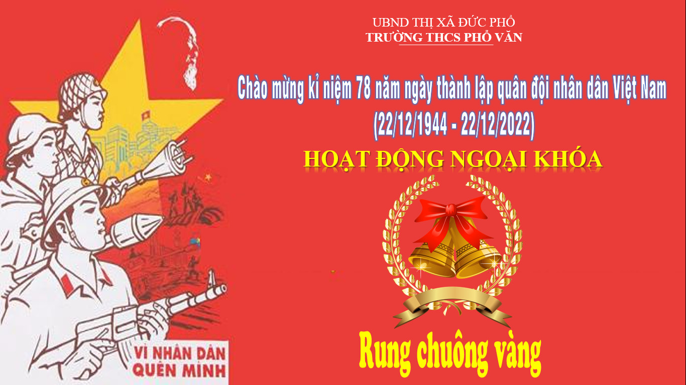 Trường THCS Phổ Văn tổ chức chương trình Rung Chuông Vàng mùa thứ 2 năm học 2022-2023
